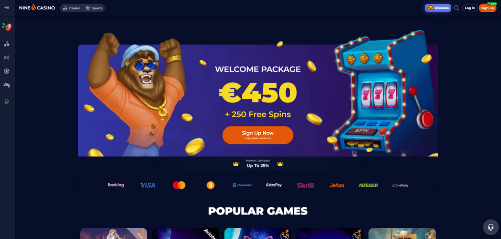 Avis sur NineCasino - Évaluations des professionnels et des joueurs (2026)